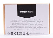 Charger l'image dans la galerie, Amazon Basics Souris Optique USB à 3 Boutons pour Windows et Mac OS X Noir