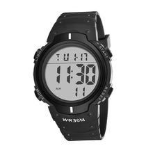 Charger l'image dans la galerie, sevennine Mens Digital Sports Montre à écran LED Grand visage Montres militaires pour hommes étanche décontracté chronomètre lumineux, vert