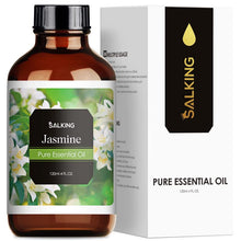 Charger l'image dans la galerie, SALKING Huiles Essentielles Jasmin 120ml, 100% Naturelle Bio Huiles Essentielles Aromathérapie pour Diffuseurs, Humidificateur, Massage/Spa/Soin Des Cheveux Bain Idéal Coffret Cadeau