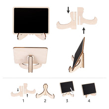 Charger l'image dans la galerie, Amazon Basics Mini tableaux noirs sur chevalets en bois, lot de 20