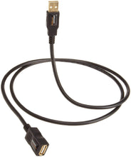 Charger l'image dans la galerie, Amazon Basics Câble d’Extension Haute-Vitesse USB 2.0 A mâle vers A Femelle, Blindage Multiple, avec connecteurs plaqué Or pour Une clarté du Signal optimale, 3 m, Noir
