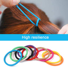 Charger l'image dans la galerie, Bandes élastiques pour cheveux, 50 pièces de Multicolore cravates élastiques, Lies pour queue de cheval, Chouchous de cheveux pour femme & filles (4mm)