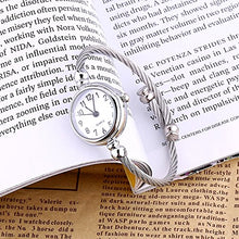 Charger l'image dans la galerie, Montre à quartz pour femme Femmes Analogique Quartz, bracelet ouvert avec bracelet en alliage rond analogique femelle(#04)