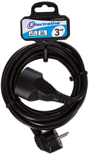 Charger l'image dans la galerie, Electraline 20848042D Rallonge Prolongateur électrique 3 m 16A - section 3G1,5 mm² noir