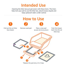 Charger l'image dans la galerie, Amazon Basics Lot de 20 Tapis pour bac de litière pour Chat, Parfum Frais, Violet, Blanc
