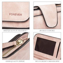 Charger l'image dans la galerie, Portefeuille Femme Grande Capacite PU Cuir Porte-Monnaie Elégant avec 16 Porte-Cartes y Compris 2 fenêtre d'identification, Zippé pour Femme (Rosé)