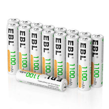 Charger l'image dans la galerie, EBL 16PCS Piles AAA Rechargeables, AAA Piles Rechargeables Ni-MH 1,2V Auto-Décharge Faible, Compatible avec Jouet, Rasoir, Télécommande, etc.