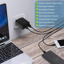 Charger l'image dans la galerie, Chargeur USB Adaptateur de Charge USB 4 Ports avec 33W Smart QC 3.0 Chargeur Rapide Multi USB Prise d'alimentation pour Samsung Galaxy A03 A13 A53 S21 S20 S10 S9 S8 S7 iPhone 12 13 14 Pro X 8 7 6S