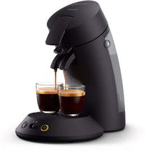 Charger l'image dans la galerie, Philips SENSEO Original Plus Machine à café à dosettes, Crema Plus, Sélecteur d'intensité Technologie Booster d'arômes, Produit vert, Noir intense (CSA210/61)