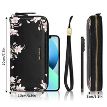 Charger l'image dans la galerie, Pomelo Best Portefeuille Femme Grand Format (Dessin de Magnolia)