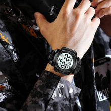 Charger l'image dans la galerie, CIVO Montre Homme Sport Militaire étanche Montre Digitale Chronomètre Alarme Lumière LED Montres Bracelet Hommes Numerique Mode Grand Cadran Noir