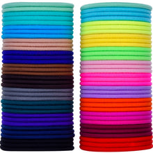 Charger l'image dans la galerie, Multicolor Élastiques Bande de Cheveux Aucun Métal Élastiques Doux 69 Pièces 3mm