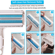 Charger l'image dans la galerie, ACE2ACE Brosse Anti Poils Animaux Chat Chien, Brosse Ramasse Enlève Poils, Magique Réutilisable pour Poils, Rouleau à Poils d'animaux, Épilateur pour Canapé, Arbre à Chat, Voiture, lit, Tapis, Panier