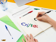 Charger l'image dans la galerie, BIC Cristal Original Stylos-Bille Pointe Moyenne (1,0 mm) - Parfait pour l'Ecole et au Bureau - Couleurs Assorties, Pochette Format de 20