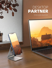 Charger l'image dans la galerie, Lamicall Support Téléphone, Multi Position Dock Téléphone - Support Dock pour iPhone 16 Pro Max Plus, 15/14/13/12 Pro Max Plus Mini SE XS Max XR X 8 7, Huawei, Samsung, Autres Smartphones -Argenté