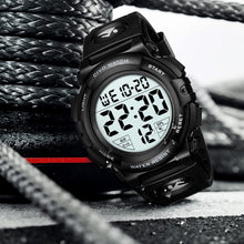 Charger l'image dans la galerie, CIVO Montre Homme Sport Militaire étanche Montre Digitale Chronomètre Alarme Lumière LED Montres Bracelet Hommes Numerique Mode Grand Cadran Noir