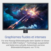 Charger l'image dans la galerie, Dell SE2722HX 27" Full HD (1920x1080) Écran PC, 75Hz, VA, 4ms, AMD FreeSync, HDMI, VGA, Garantie 3 ans, Noir