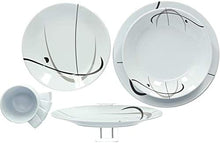 Charger l'image dans la galerie, Brunner Serenade Melamine Set Haute Qualité 16 Pièces Assiettes Compatible Lave-Vaisselle
