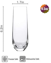Charger l'image dans la galerie, Design Master Verres à Flûte de Champagne sans Pied Verres de Boisson sans Plomb Verres à Vin Tout Usage