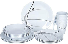 Charger l'image dans la galerie, Brunner Serenade Melamine Set Haute Qualité 16 Pièces Assiettes Compatible Lave-Vaisselle