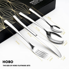 Charger l'image dans la galerie, Ensemble De Couverts Acier Inoxydable Boîte-Cadeau 6 Personnes Maison Cuisine Restaurant
