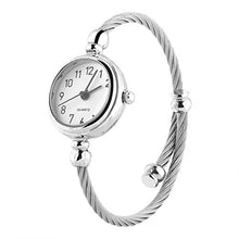 Charger l'image dans la galerie, Montre à quartz pour femme Femmes Analogique Quartz, bracelet ouvert avec bracelet en alliage rond analogique femelle(#04)
