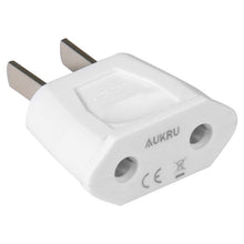 Charger l'image dans la galerie, Aukru 3X Adaptateur de Voyage Prise France/Allemagne/Europe vers USA amérique/uS/Chine, Japon Canada, Mexique Blanc
