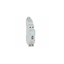Charger l'image dans la galerie, Contacteur jour nuit silencieux bobine 230V monophasé - 25A - contact 2NO - 1 module - 412558 Legrand
