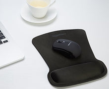 Charger l'image dans la galerie, Amazon Basics - Tapis de Souris irrégulier avec Repose-Poignet en Gel, Noir
