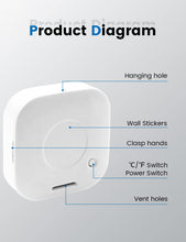 Charger l'image dans la galerie, Mini Thermomètre Hygromètre Intérieur Digital à Haute Précision, Moniteur de Température et Humidimètre, Thermo Hygromètre Indicateur du Niveau de Confort
