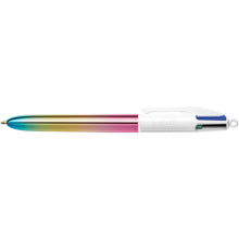 Charger l'image dans la galerie, BIC 4 Couleurs Gradient, Stylo 4 Couleurs, Stylo à Bille Rétractable, Effet Métallisé, Pointe Moyenne (1 mm), Lot de 5,

