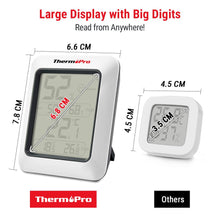 Charger l'image dans la galerie, ThermoPro TP50 Hygromètre Numérique Intérieur Thermomètre D'ambiance et Indicateur &amp; Moniteur D'humidité et de Température
