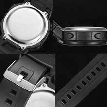 Charger l'image dans la galerie, sevennine Mens Digital Sports Montre à écran LED Grand visage Montres militaires pour hommes étanche décontracté chronomètre lumineux, vert
