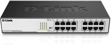 Charger l'image dans la galerie, D-Link DGS-1016D Switch 16 Ports Gigabit Metallique 10/100/1000mbps - Idéal Partage de Connexion et Mise en Réseau Small/Home Office
