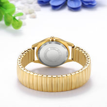 Charger l'image dans la galerie, JewelryWe Montre Quartz Femme - Montre Étanche Femme Style Simple Digital Grand Cadran Bracelet Alliage avec Sac Cadeau Or Blanc (Or)

