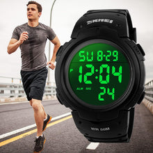 Charger l'image dans la galerie, VDSOW Montre de Sport étanche avec Alarme/Chronomètre, Large Poignet Militaire avec rétro-éclairage LED pour Homme
