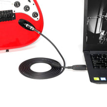 Charger l'image dans la galerie, SiYear Câble USB de guitare – Interface USB 2.0 mâle vers TS mono 6,35 mm (1/4") câble convertisseur de guitare électrique, câble audio studio, guitare, ordinateur, adaptateur pour instruments
