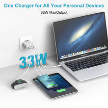 Charger l'image dans la galerie, Chargeur USB Multiple 4 Port, Prise USB Multiple 33W QC3.0 Chargeur Rapide USB, Prise Multiple USB Adaptateur Secteur USB Multi Chargeur Telephone pour iPhone 14/13/12/11/XS/8/7,Samsung S23/S22,Xiaomi
