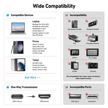 Charger l'image dans la galerie, Adaptateur USB C vers HDMI 4K, Adaptateur BENFEI Thunderbolt 3/4 vers HDMI Compatible avec iPhone 15 Plus Pro Max, MacBook Pro 2023/22/21/20, Samsung Galaxy S10/9[Coque en Aluminium et câble en Nylon]
