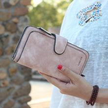 Charger l'image dans la galerie, Portefeuille Femme Grande Capacite PU Cuir Porte-Monnaie Elégant avec 16 Porte-Cartes y Compris 2 fenêtre d'identification, Zippé pour Femme (Rosé)
