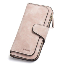 Charger l'image dans la galerie, Portefeuille Femme Grande Capacite PU Cuir Porte-Monnaie Elégant avec 16 Porte-Cartes y Compris 2 fenêtre d'identification, Zippé pour Femme (Rosé)
