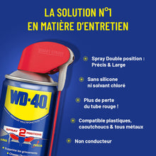 Charger l'image dans la galerie, WD-40 • Produit Multifonction • Spray Double Position • Sans Silicone • Non Conducteur • Compatible Plastiques, Caoutchoucs, Tous Métaux • 450 ml
