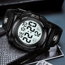 Charger l'image dans la galerie, CIVO Montre Homme Sport Militaire étanche Montre Digitale Chronomètre Alarme Lumière LED Montres Bracelet Hommes Numerique Mode Grand Cadran Noir
