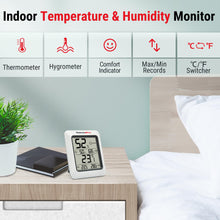 Charger l'image dans la galerie, ThermoPro TP50 Hygromètre Numérique Intérieur Thermomètre D'ambiance et Indicateur &amp; Moniteur D'humidité et de Température
