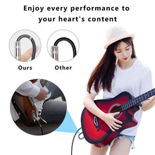 Charger l'image dans la galerie, MEIRIYFA Câble de guitare USB, USB vers 6.35mm 1/4" TS mâle Mono Câble de convertisseur de guitare électrique pour l'enregistrement d'instruments - 3M
