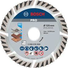 Charger l'image dans la galerie, Bosch Professional 1x Disque à Tronçonner Diamanté Standard for Universal (Béton, Brique, Pierre, 125 x 22,23 mm, Accessoires pour Meleuses Angulaires)
