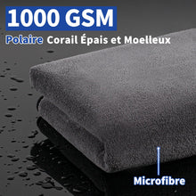 Charger l'image dans la galerie, Faireach 80x50 CM XL Chiffons en Microfibre Voiture Lot de 2, Chiffon de Séchage pour Voiture 1000GSM Chiffons de Polissage pour Auto Motocyclette l'entretien Ultra Absorbant Serviettes Microfibre
