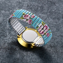 Charger l'image dans la galerie, Silverora Montre Femme Quartz Analogique avec Grand Cadran Numérique,Bracelet Élastique - Vert
