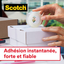 Charger l'image dans la galerie, Scotch Crystal Ruban Adhésif Transparent , Multi-Pack, 8 Rouleaux, 19mm x 33 m - Ruban Adhésif Transparent à Usage Général pour l'Ecole, la Maison et le Bureau

