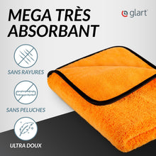 Charger l'image dans la galerie, Glart Chiffon de séchage pour voiture, Microfibre, 60x90cm

